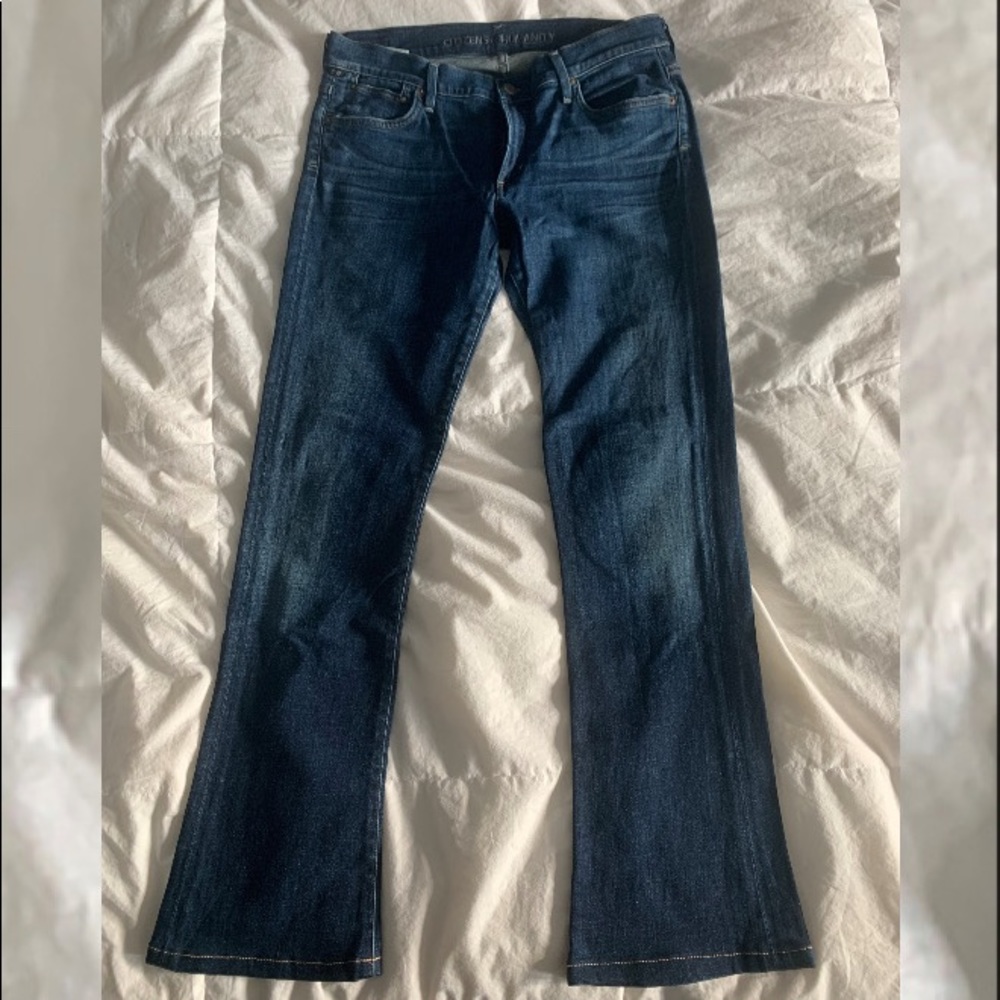Citizens Of Humanity Mid-rise Dark Wash Jeans